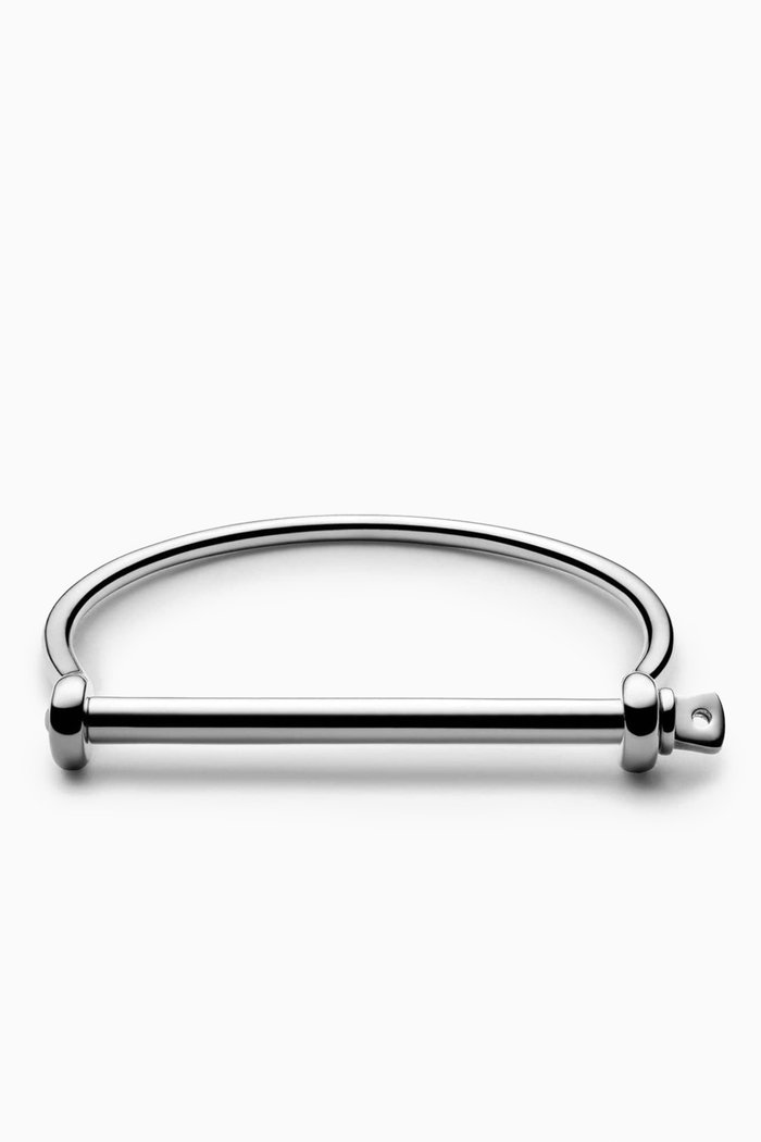 

Thin Screw Cuff in Sterling Silver