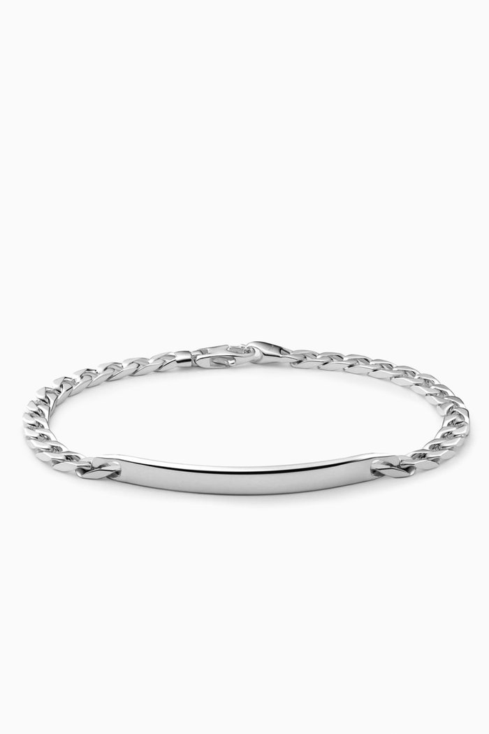 

ID Chain Bracelet in Sterling Silver, 4mm