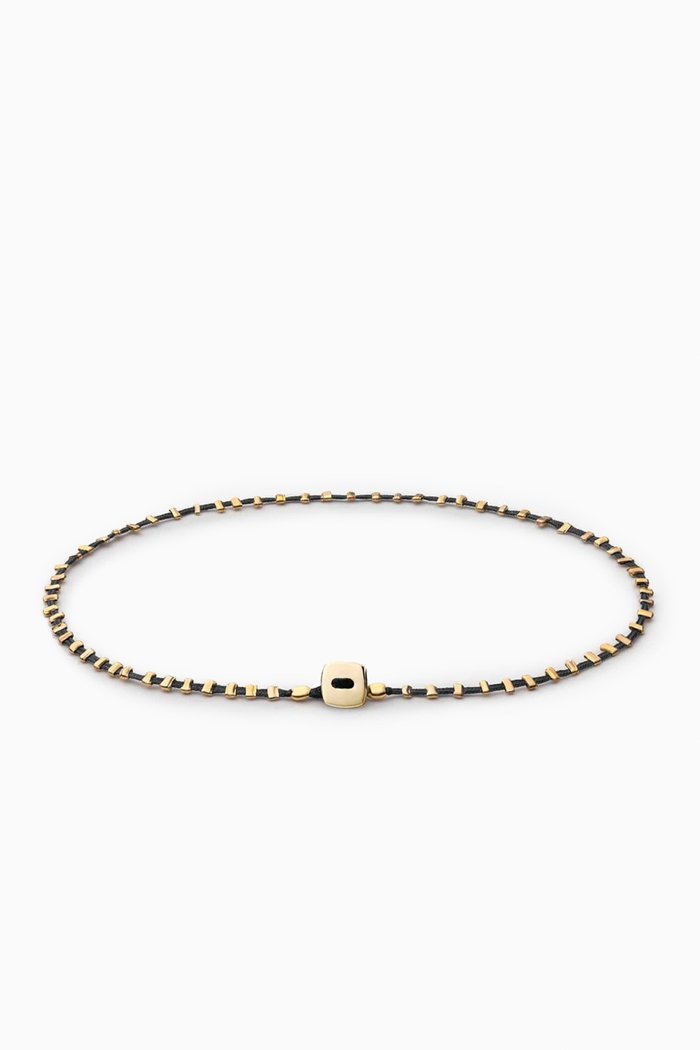 

Ita Bracelet in 14kt Gold Plated Brass, Black