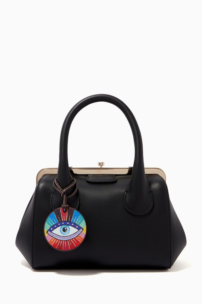 

Eye Badge Clip-on in Leather, Brown