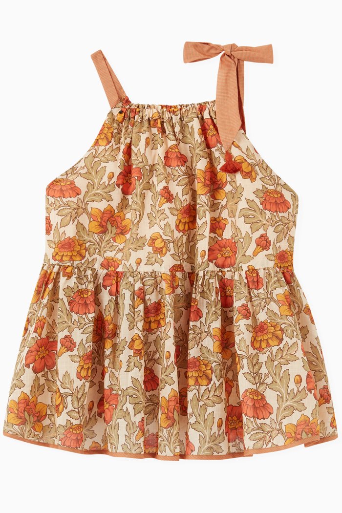 

Andie Tie Top in Cotton, Orange