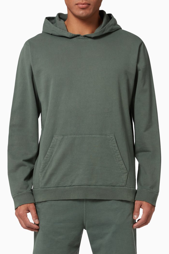 

Pull-Over Hoodie in Garment Dye Terry, Neutral