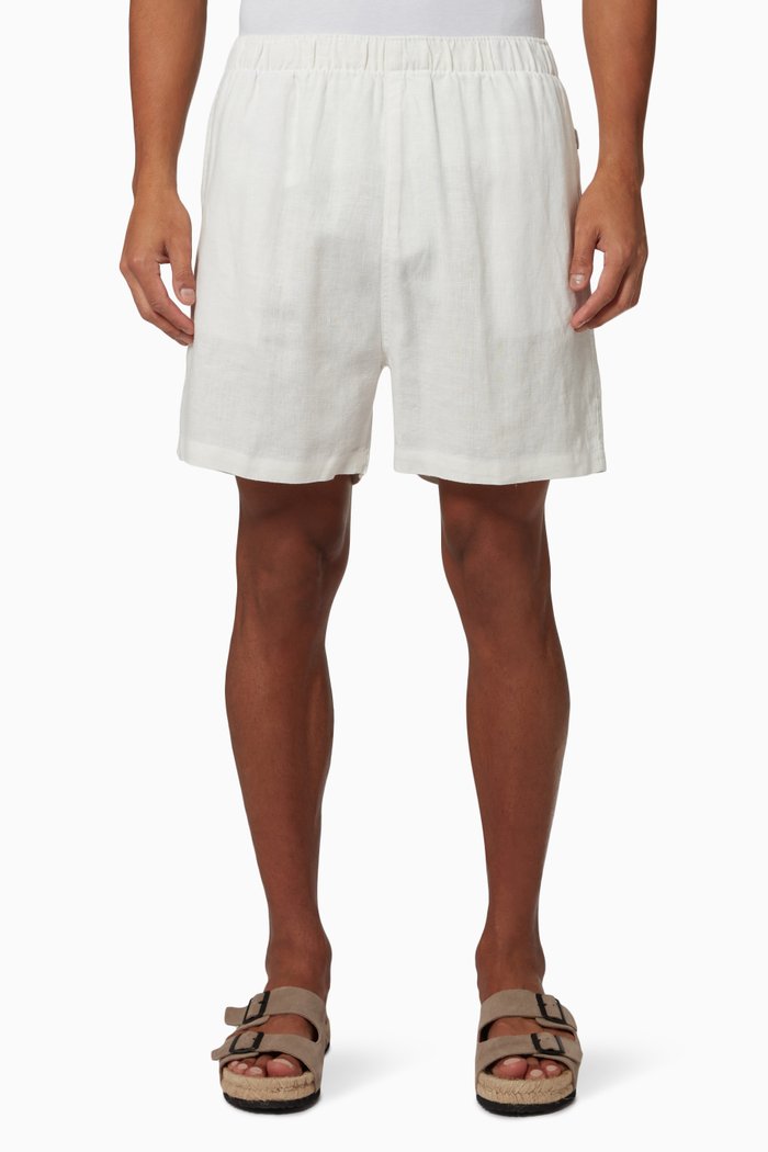 

Home Short in Linen, White
