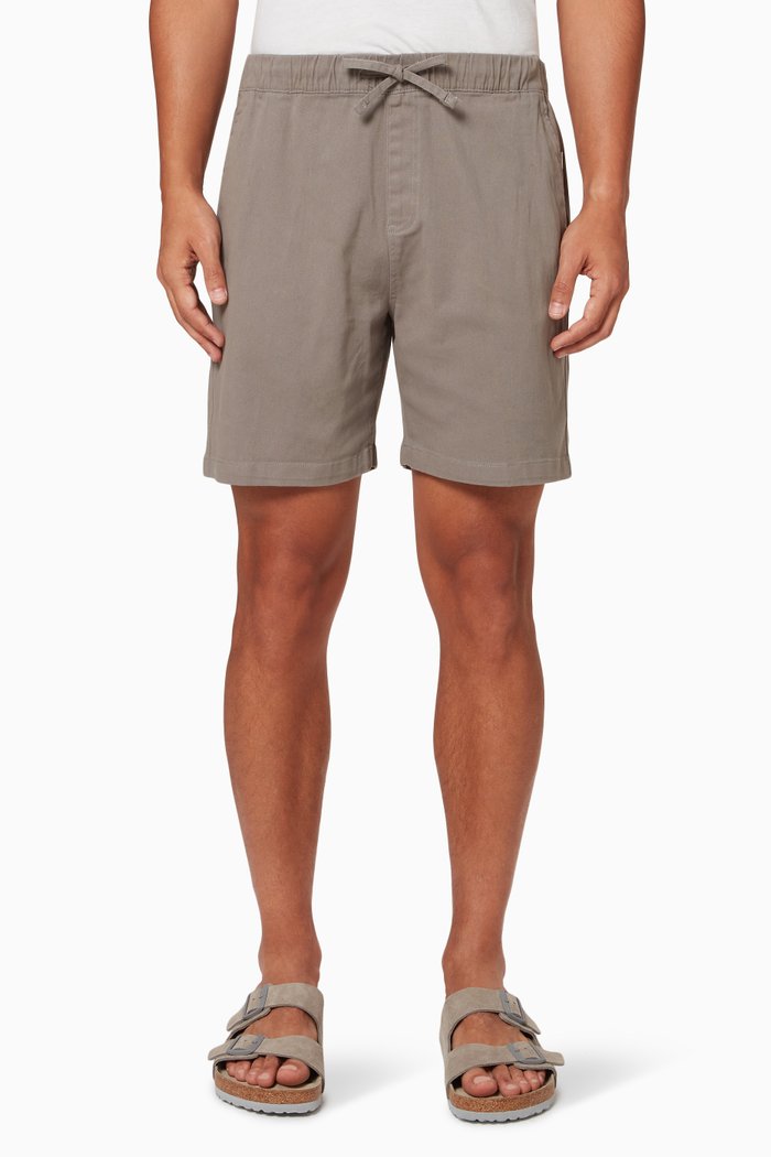 

Pull On Shorts in Cotton Stretch, Green
