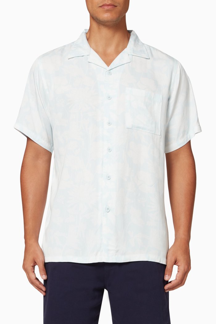 

Vacation Shirt in Viscose, Blue