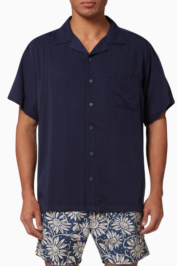 

Vacation Shirt in Viscose, Blue