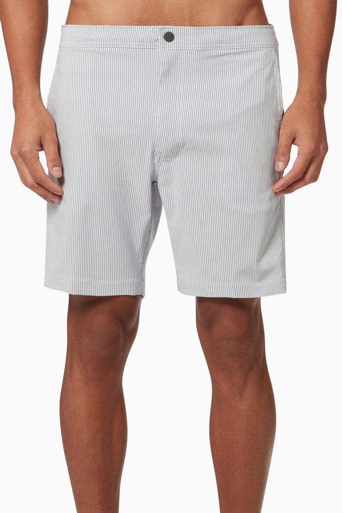 

Calder 7.5" Swim Trunks in Stretch Nylon, Blue