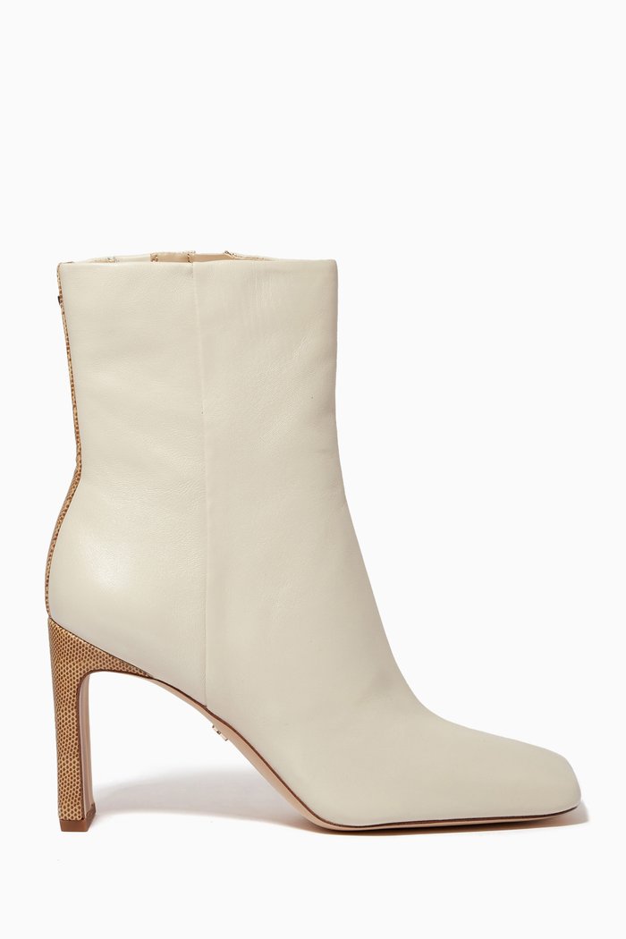 

Anika Ankle Boots in Leather, Neutral