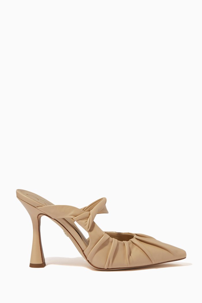 

Tillary Mules in Leather, Neutral