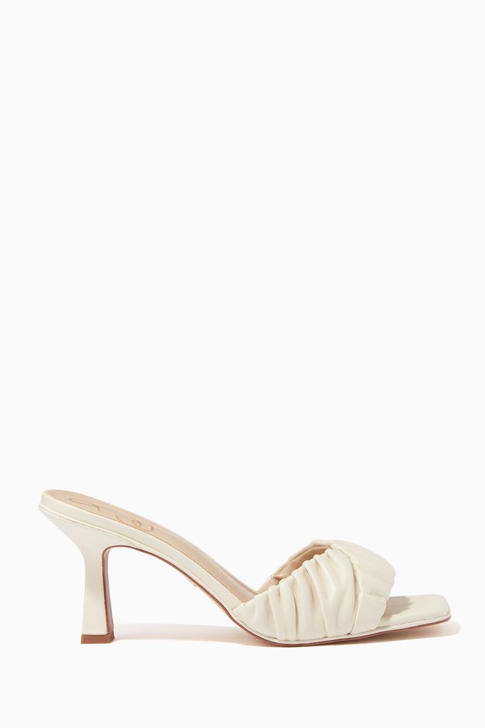 

Kittie Mules in Leather, Neutral