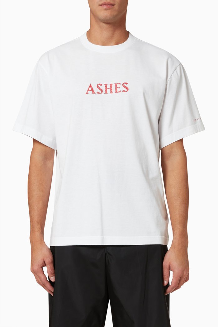 

Hinay Oversized T-shirt in Cotton Jersey, White