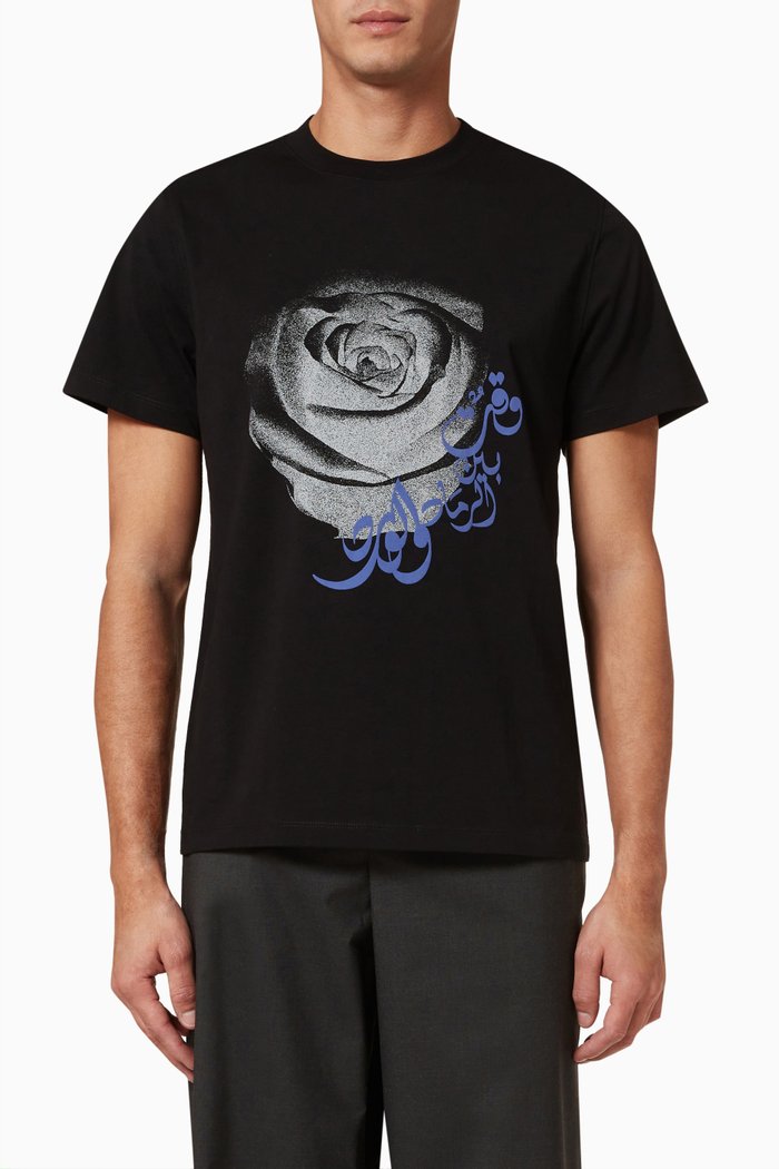 Hadaya T-shirt in Cotton Jersey, Black