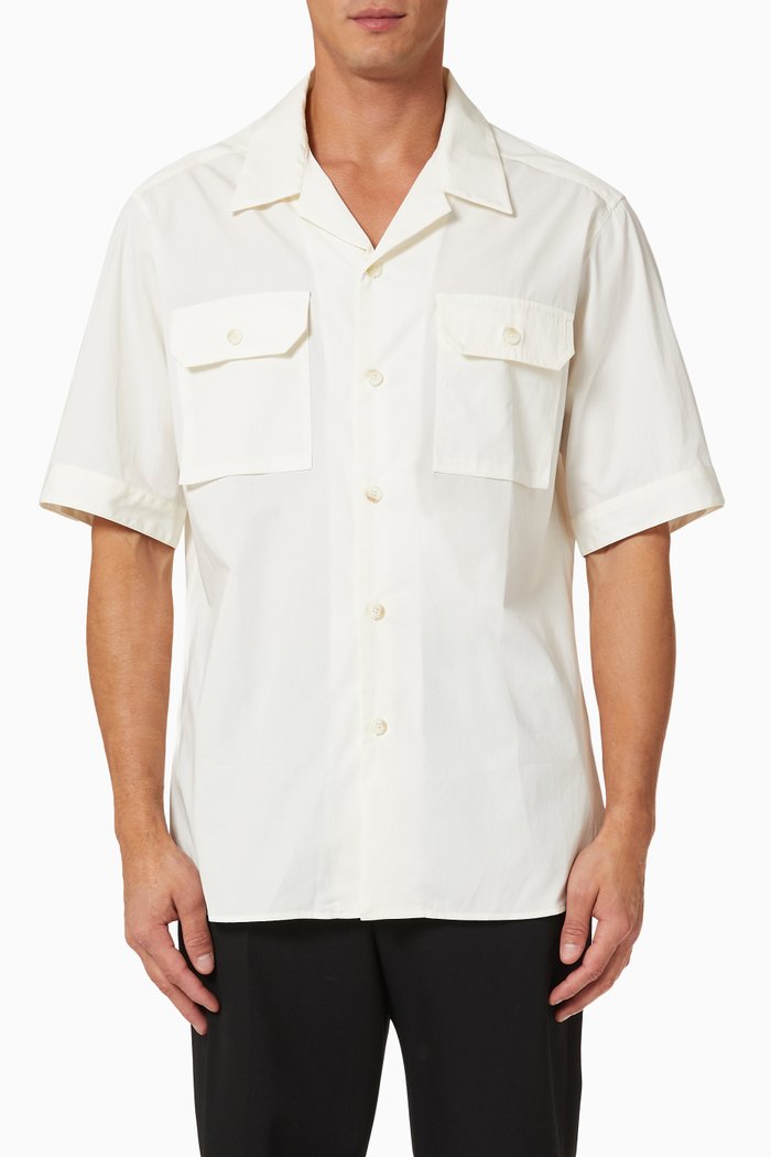 

Stev Field Shirt in Paper Cotton, White
