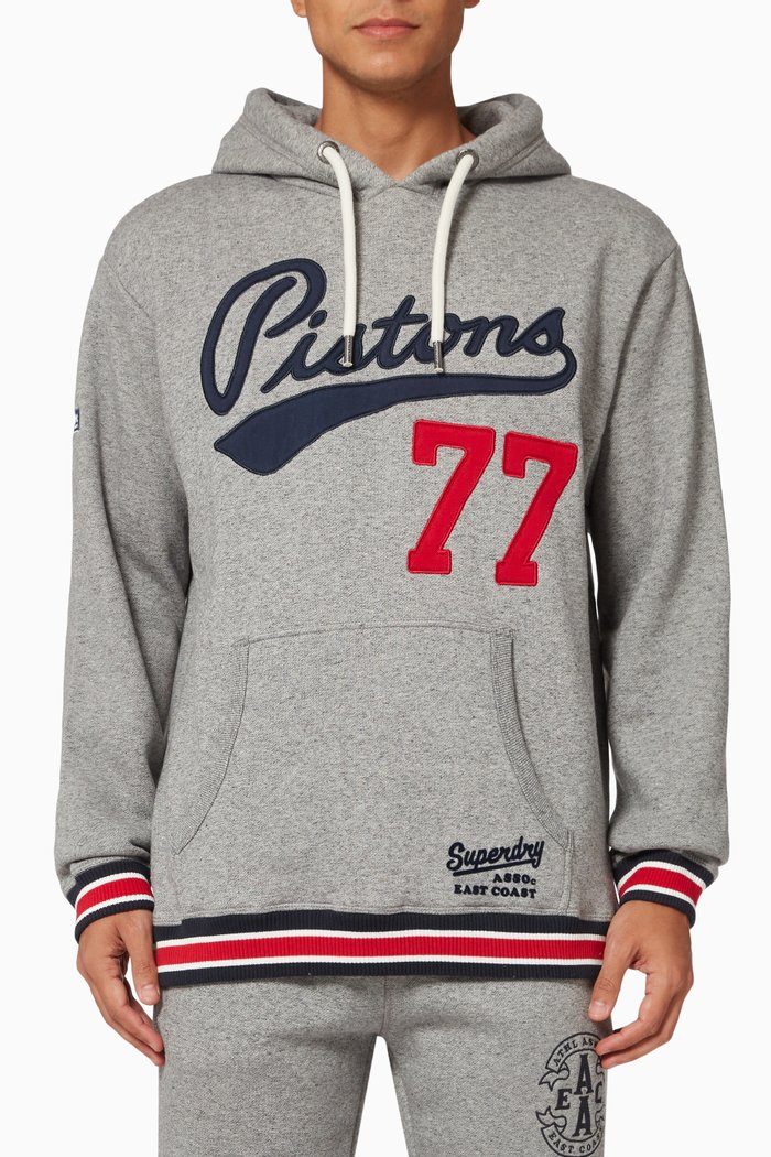 

Collegiate Hoodie in Jersey, Grey