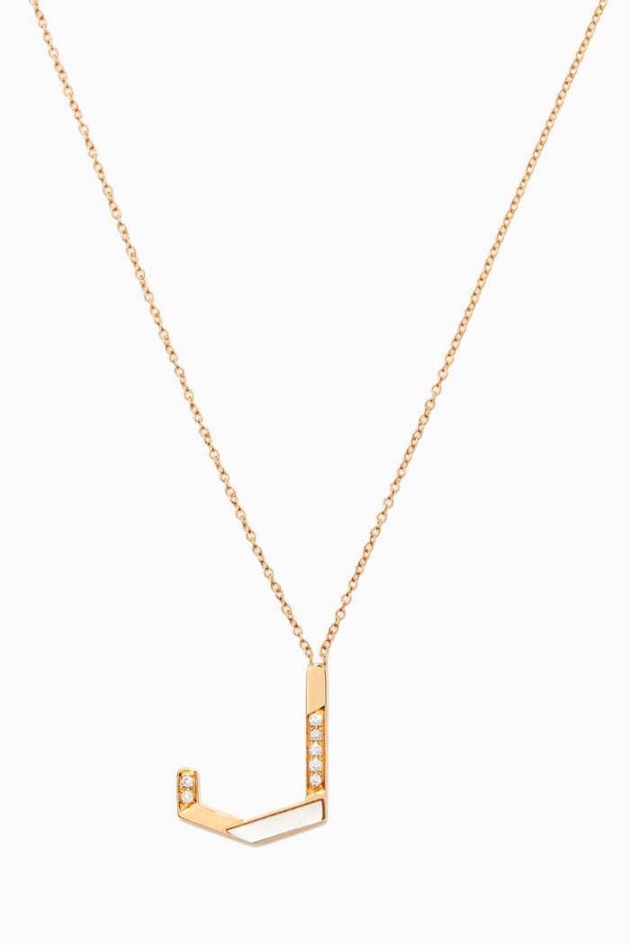 

28 Initial Diamond Necklace in 18kt Yellow Gold