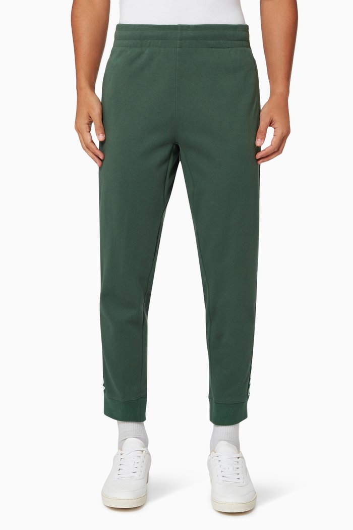 

Code Tape Trackpants in Cotton Fleece, Green