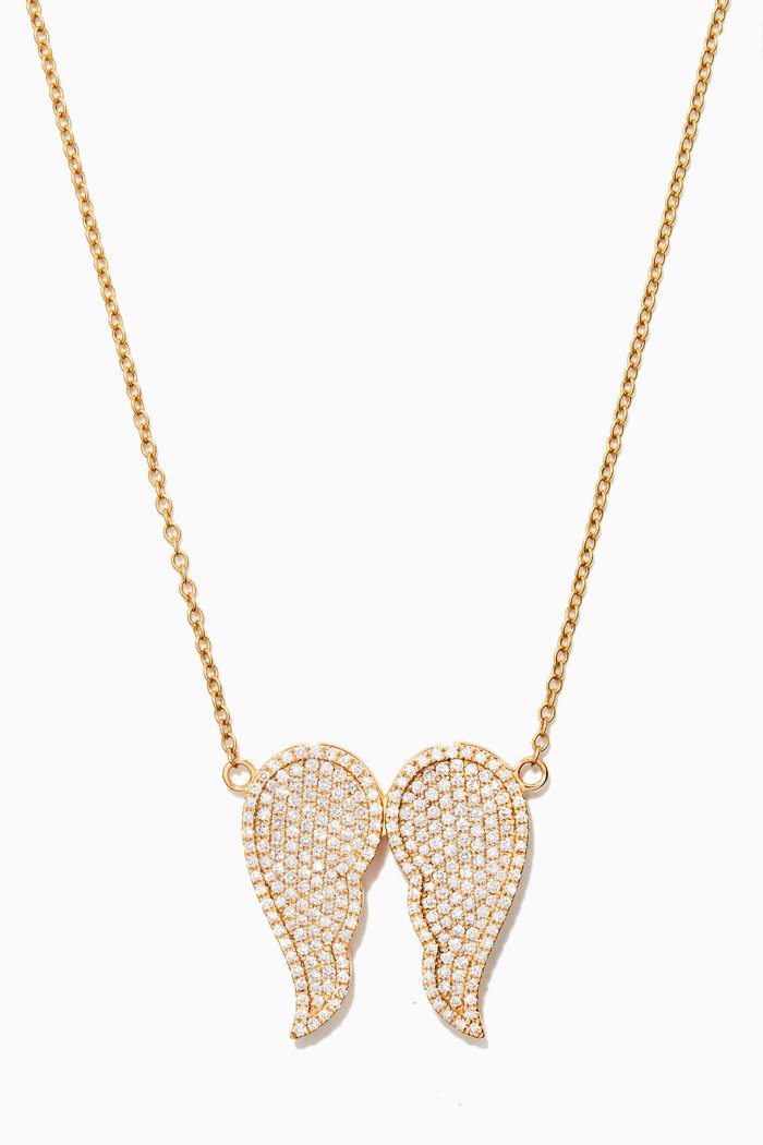 

Freedom Pavé Diamond Necklace in 18kt Yellow Gold