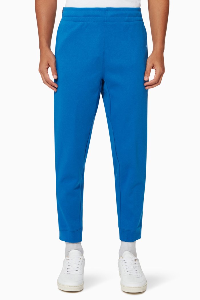 

Code Tape Trackpants in Cotton Fleece, Blue