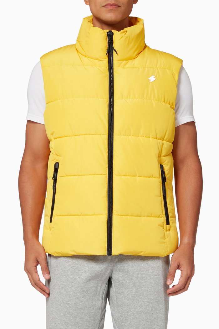 

Sports Puffer Gilet, Yellow