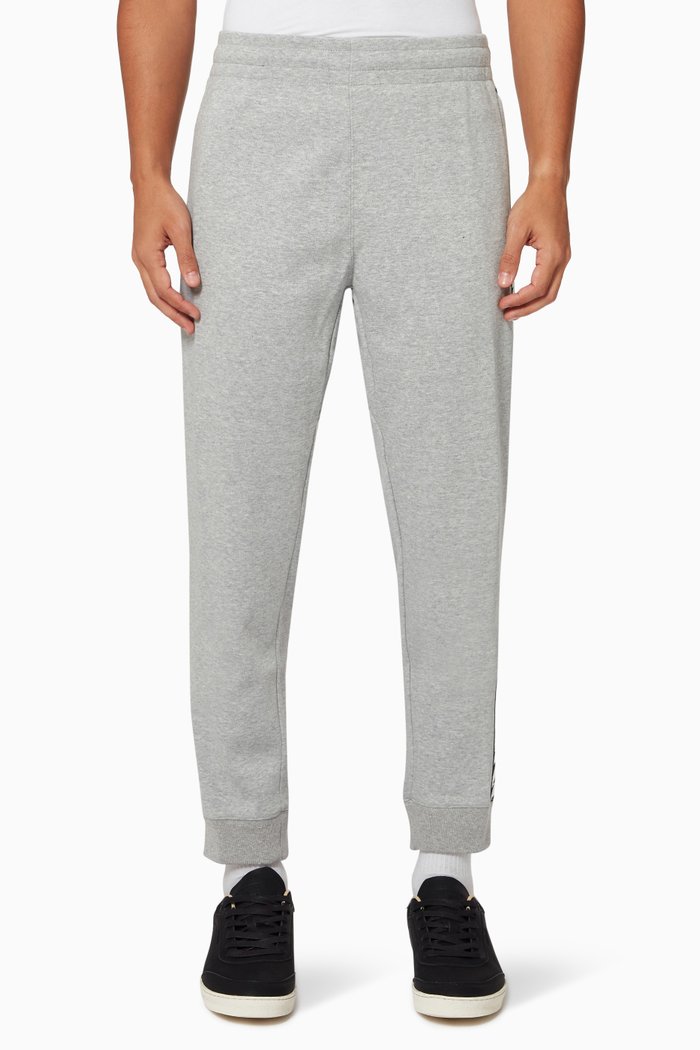 

Code Tape Trackpants in Cotton Fleece, Grey