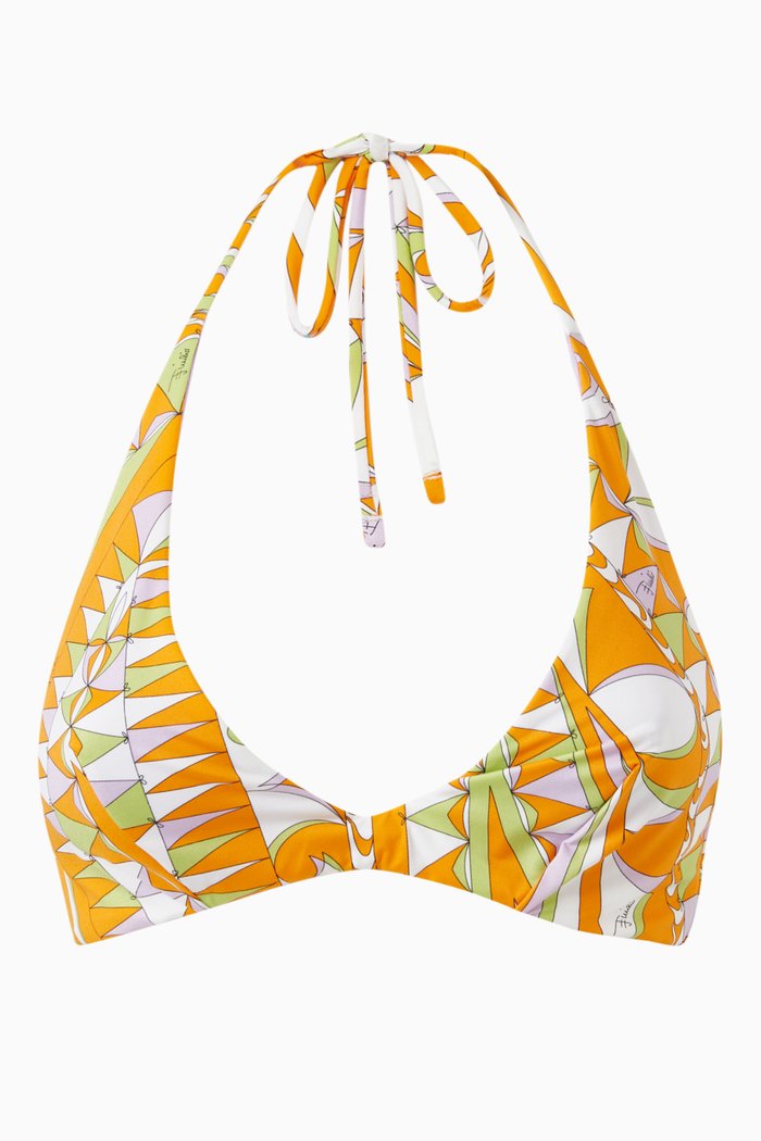 

Bandierine Reversible Bikini Top, Green