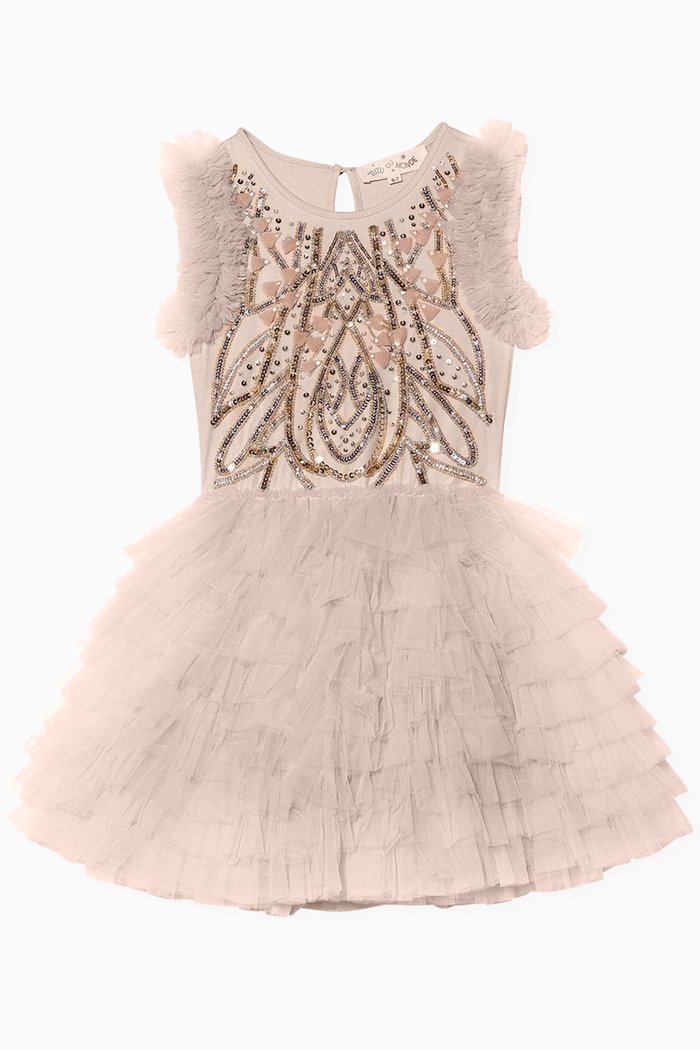 

Bauble Tutu Dress in Tulle, Neutral