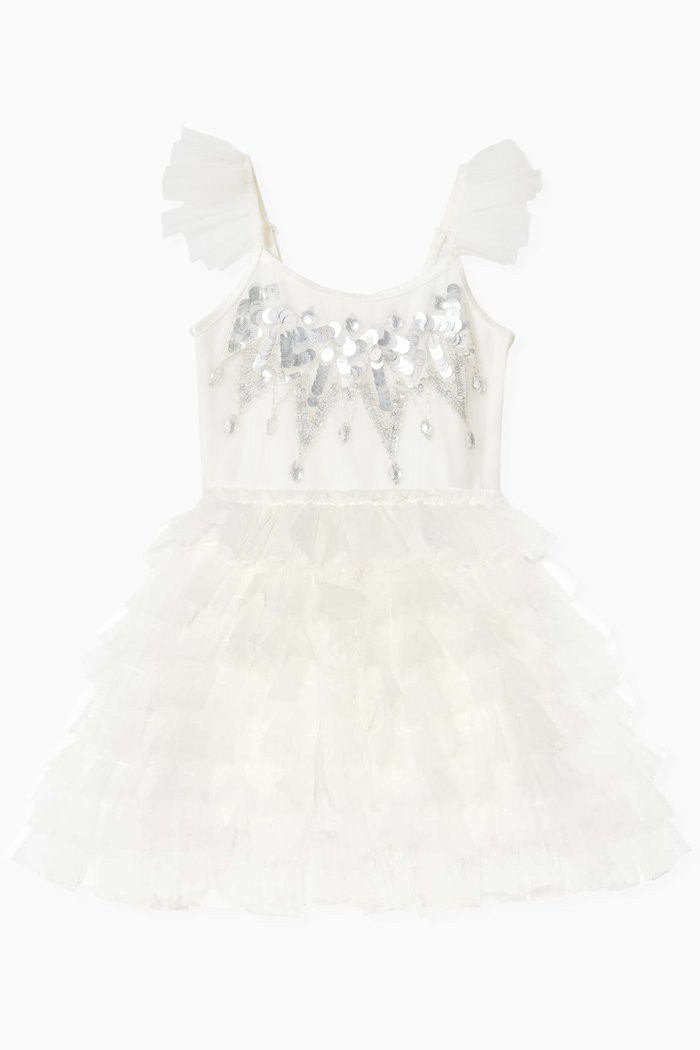

Pixie Tutu Dress in Tulle, Neutral