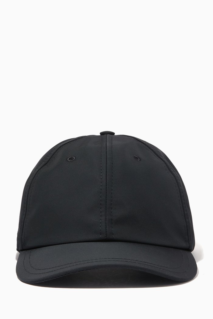 

Water Repellent Sports Cap in Nylon, Black