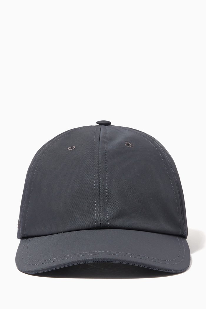 

Water Repellent Sports Cap in Nylon, Grey