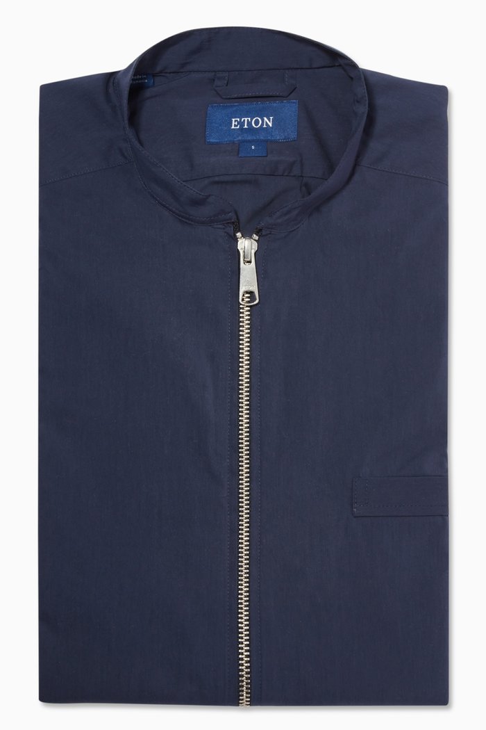

Wind Vest in Cotton-nylon, Blue