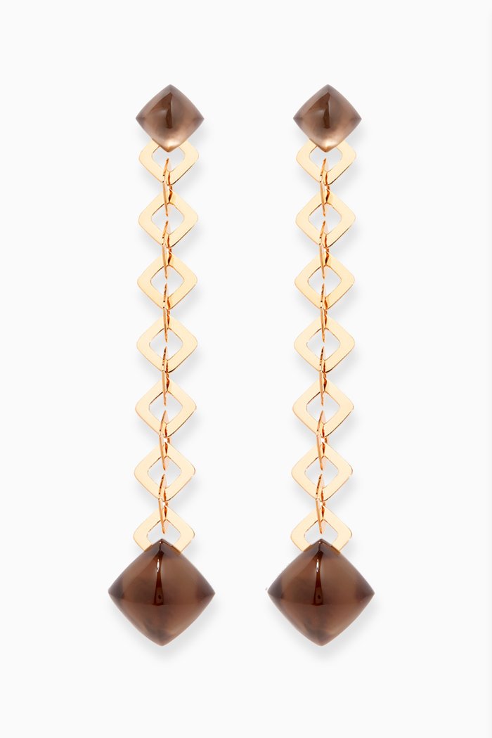 Pan Di Zucchero Clip Earrings in 18kt Rose Gold