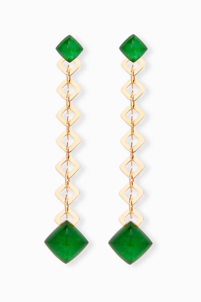 Pan Di Zucchero Clip Earrings in 18kt Rose Gold