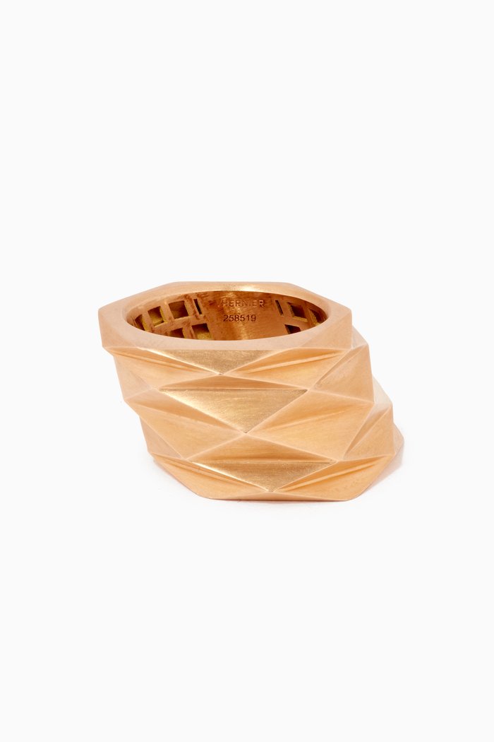Plisse Ring in 18kt Rose Gold
