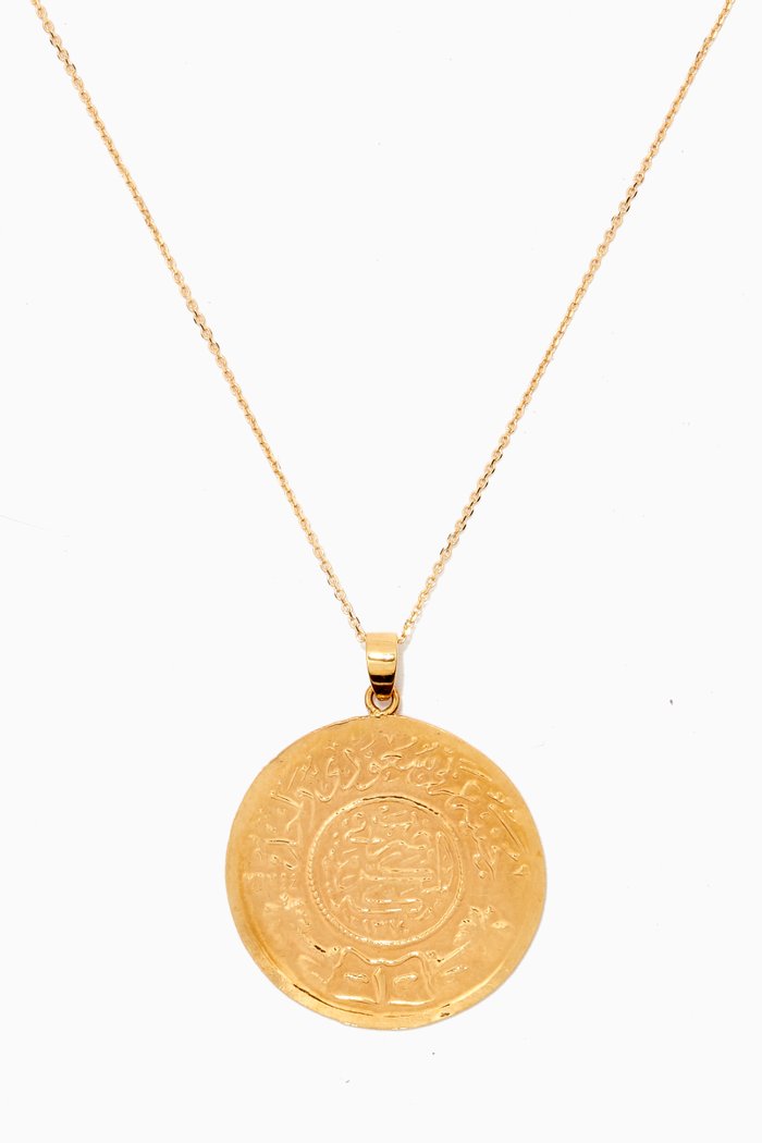 

Large Saudi Gold 'Jeneh' Necklace in 22kt Yellow Gold