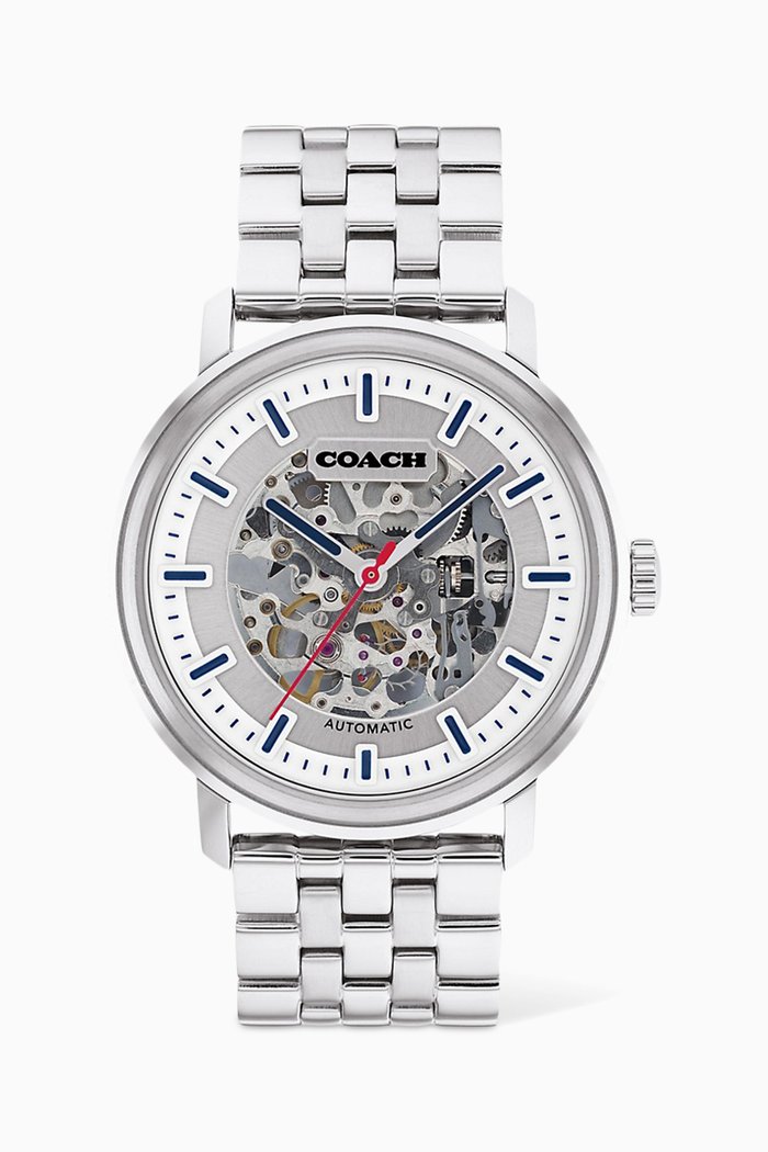 Harrison Automatic Watch, 42mm, Silver