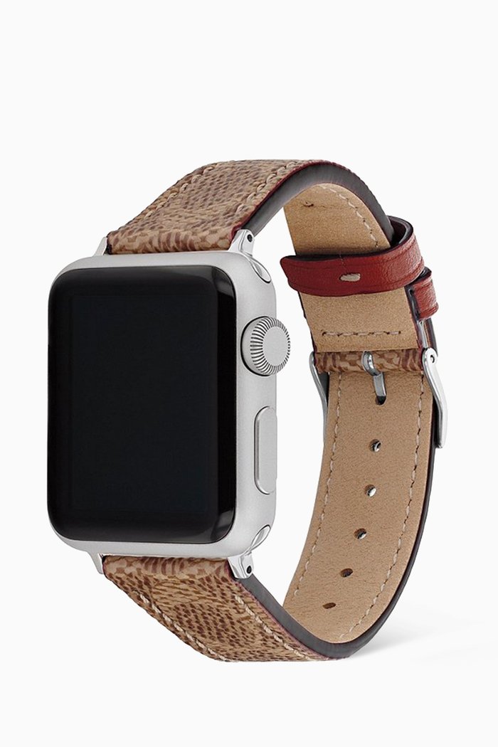 

Apple Watch® Strap in Signature Canvas, 38/40mm, Brown
