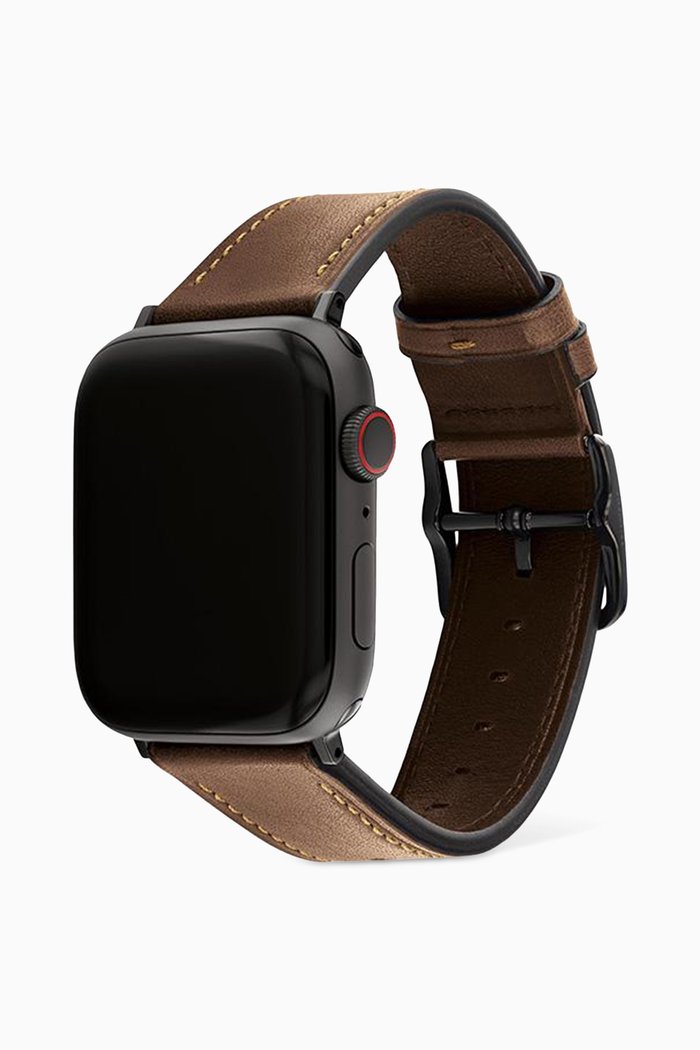 

Apple Watch® Strap in Leather , 42/44mm, Brown