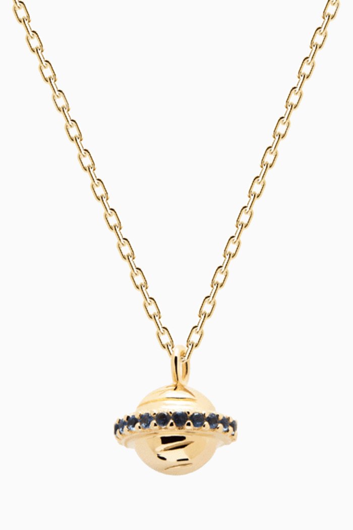 

Saturn Trip Necklace in 18kt Gold Plated Sterling Silver