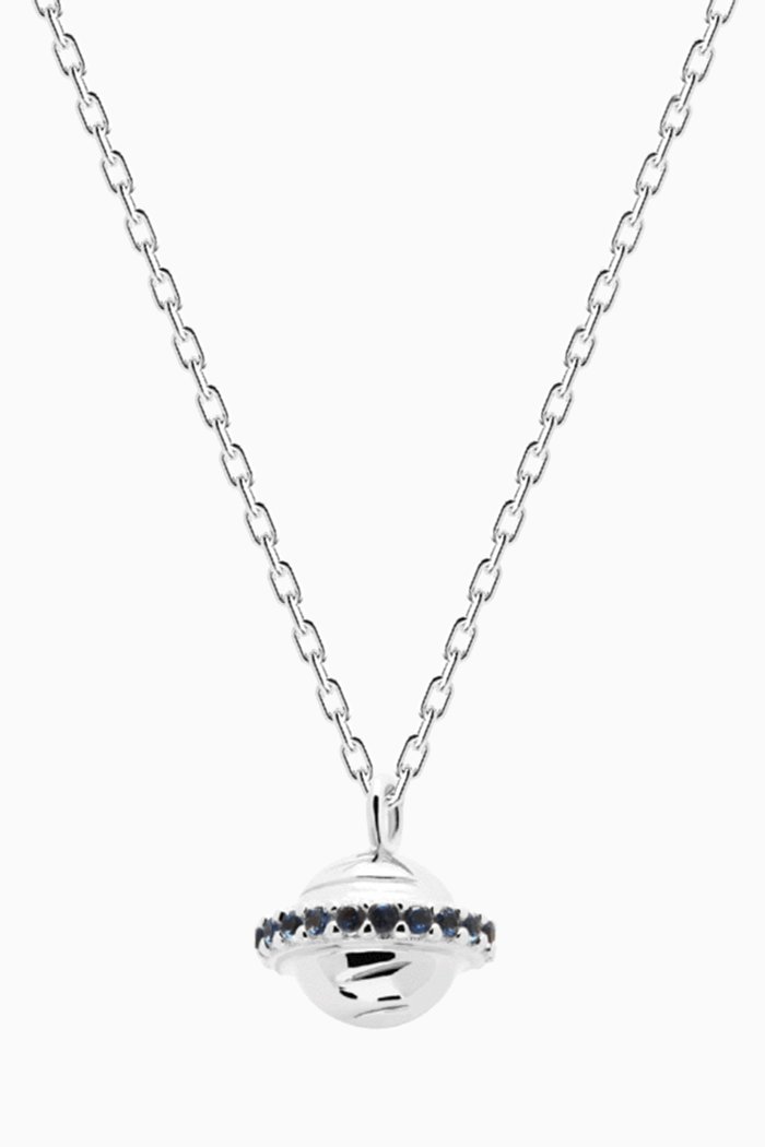 Saturn Trip Necklace in Sterling Silver