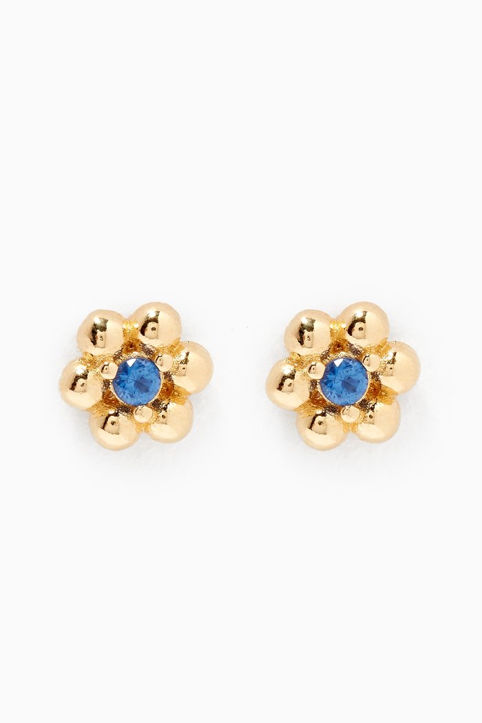 

Marguerite Stud Earrings in 18kt Gold Plated Sterling Silver