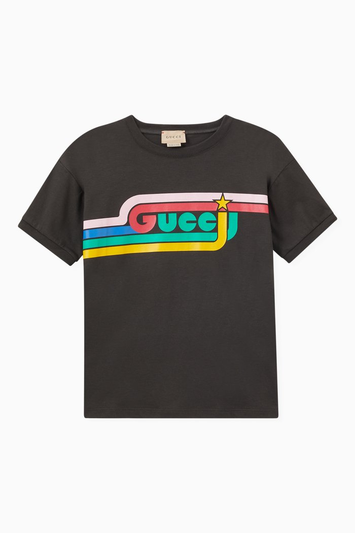 

Logo Sign T-Shirt in Cotton Jeresey, Grey