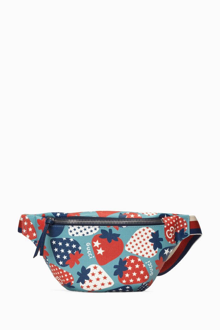 

Strawberry Star Belt Bag in Canvas, Multicolour
