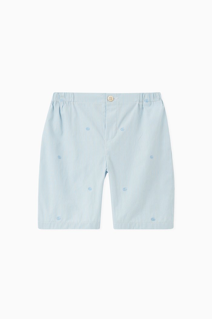 

Shorts in GG Striped Cotton, Blue