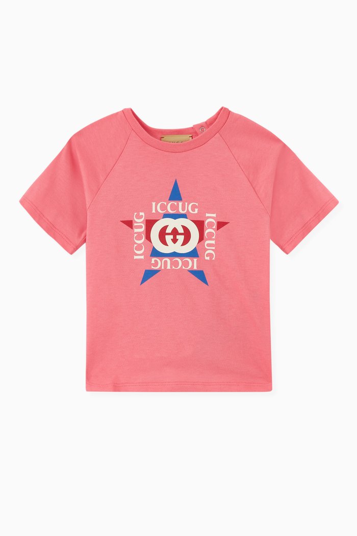 

Logo T-Shirt in Cotton, Pink