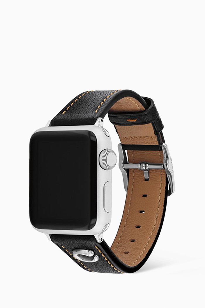 

Apple Watch® Strap in Leather, 38/40mm, Black