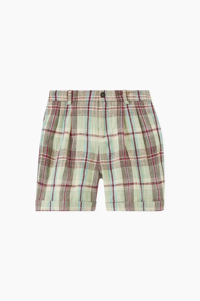

Bermuda Shorts in Tartan Fabric, Multicolour