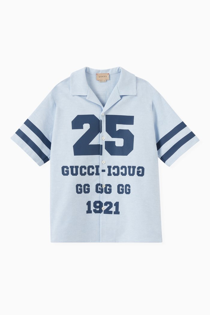 

Gucci Shirt in Heavy Oxford Cotton, Blue