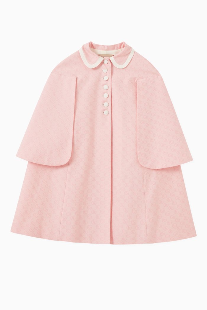 

Double G Cape in Cotton, Pink