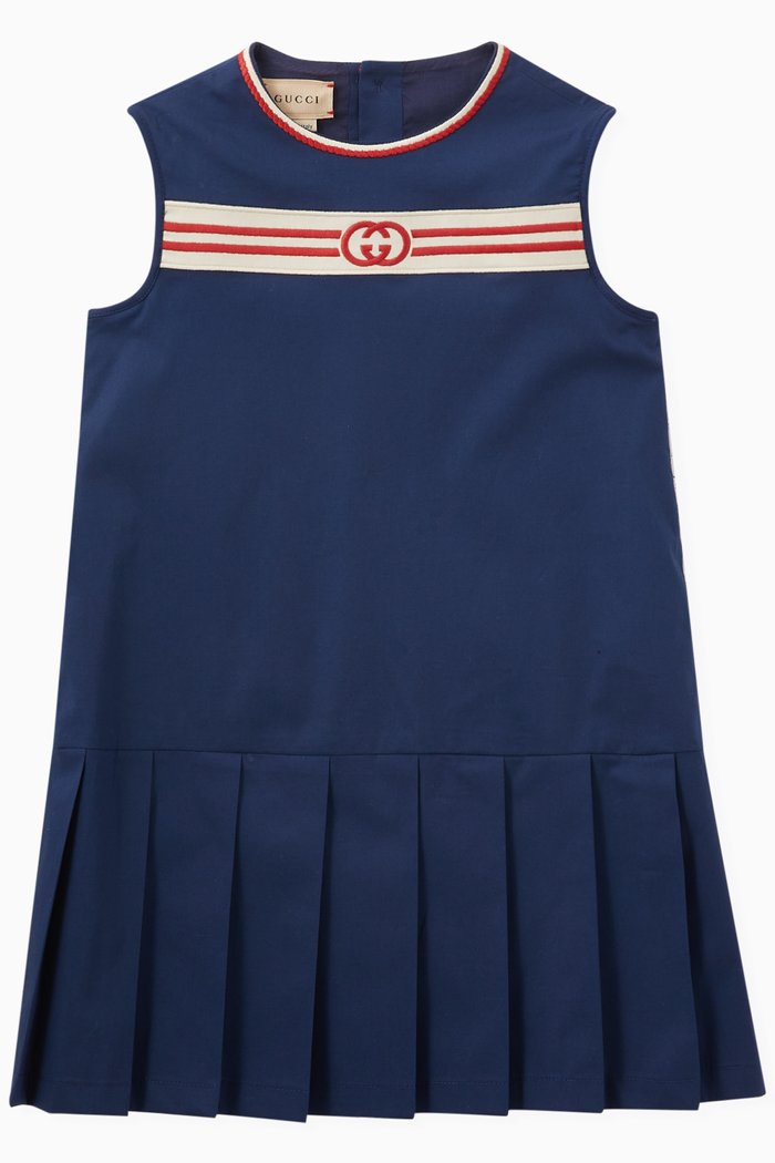 GG Interlock Dress, Blue