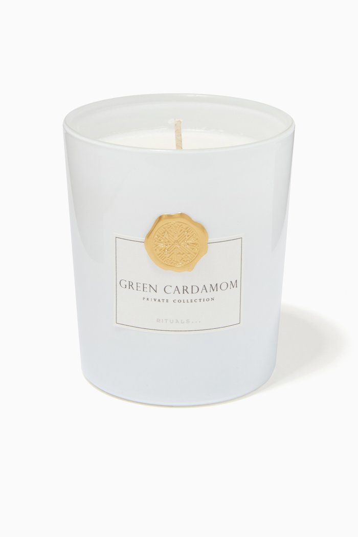

Green Cardamom Scented Candle, 360g, Colourless